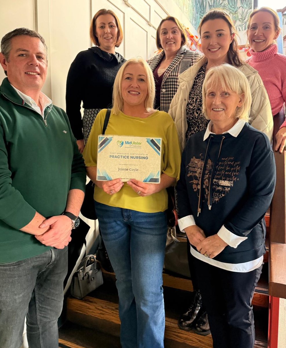 gp_northern's tweet image. 👏Congratulations to Jolene Coyle on achieving her Postgraduate Certificate in Practice Nursing!

A milestone that recognises her hard work, dedication, and commitment to advancing her skills within general practice. 👏

Well done Jolene 💙