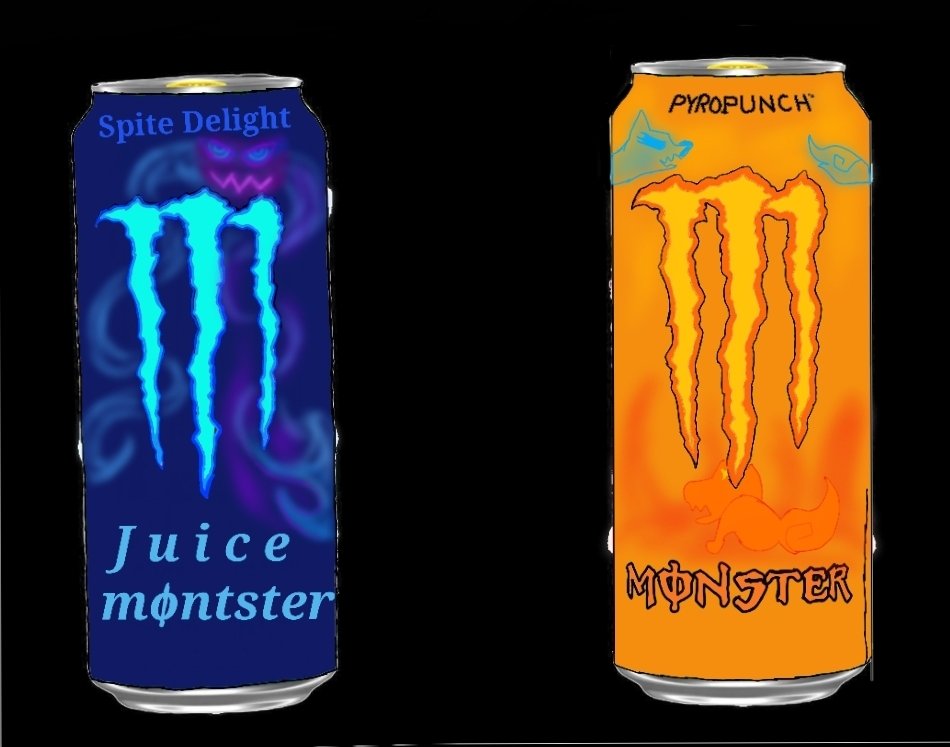 whitewolfg4m35's tweet photo. Had a crazy idea 🤔 what if @SpiteVtuber  or @SinderVTuber  became a @MonsterEnergy  flavour #sinderdoodle #Illuspite https://t.co/JuBe7L2I3p