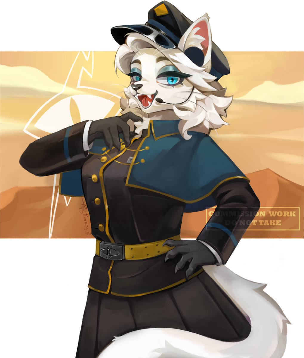 SerenitySky1034's tweet image. Finished commission for @Hornetius
#Commission #furryartist 
Milf cat