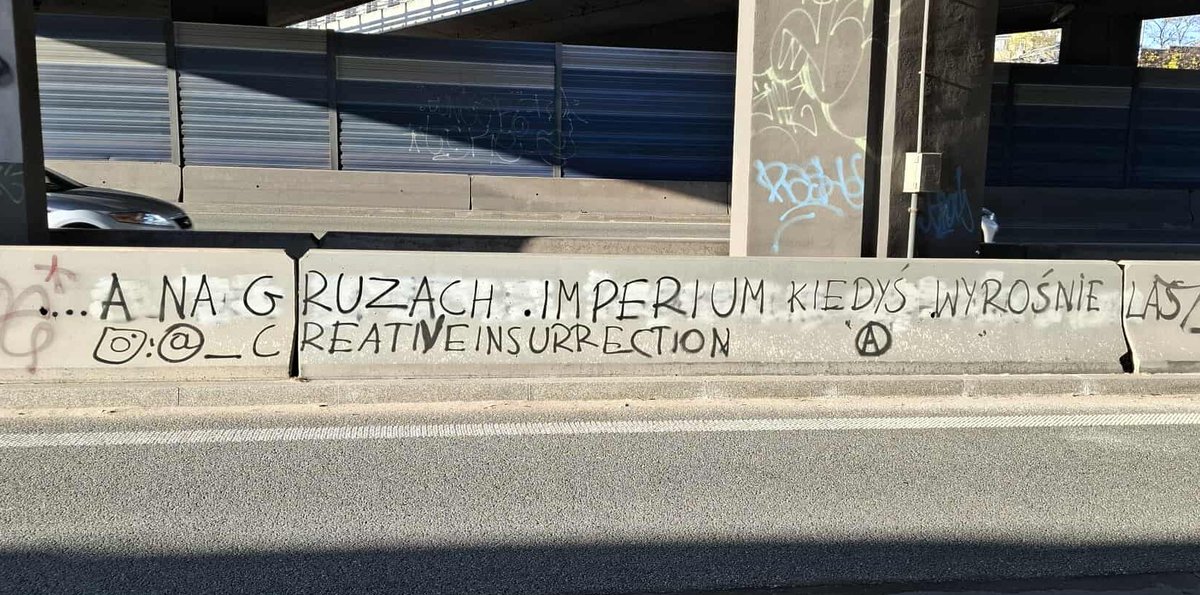 GraffitiRadical's tweet photo. "From the ashes of empires a forest will grow" 
Seen in Warsaw, Poland https://t.co/cbRurVJBOW