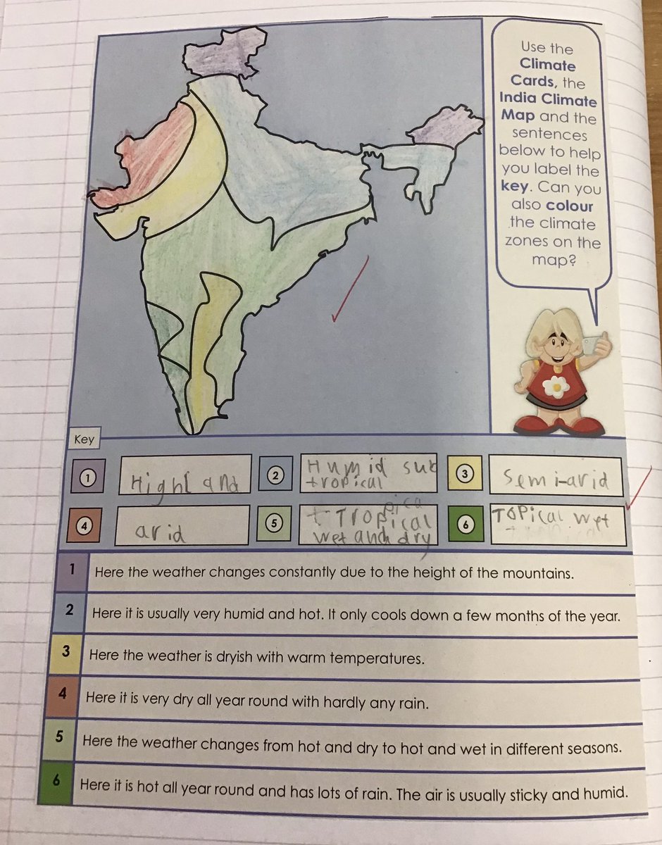 In Year 3 this afternoon, we began our new geography topic Investigating India. 🇮🇳 We explored where India is on the map and began to identify the different types of climate you find there 🌏☀️🌡️🌧️ <a href="/StPPPrimary/">St Peter & St Paul Catholic Primary School</a>