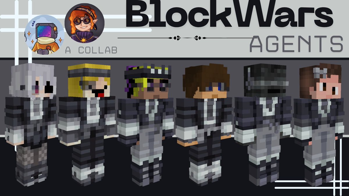 😎BlockWars: Movember Agents😎
- a top secret collab w/ <a href="/magmaSt0rm/">magma :3</a> -

- RTs cool - downloads in replies -

[#blockwars #blockwarsfanart <a href="/GeneralGEEGA/">GEEGA ギガ 🔝</a> <a href="/EvboYT/">Evbo</a> <a href="/SeawattGaming/">Seawatt Gaming</a> <a href="/ish13c/">ish</a> <a href="/groxmc/">grox</a> <a href="/LudwigAhgren/">ludwig</a> ]