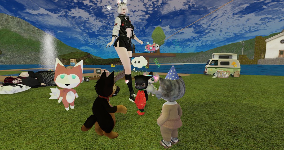 marin_9292's tweet image. Dinkieの遊び場所を探して飛んだら偶然でビックリ！TLで見かけたMMさんの溜まり場だったよ🥰みんな優しくてすごく楽しかったよ！
Dinkieの温泉欲しいよね！私、温泉掘ります！
Dinkie tiny furryみんな遊びに行ってみてね✌︎(   ᷇࿀ ᷆  )︎︎︎︎✌︎
また遊びに行く！