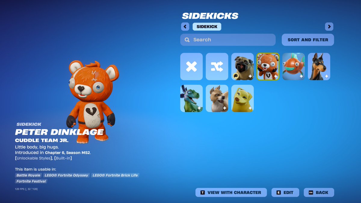 Huge thanks to my friends at <a href="/EpicGames/">Epic Games Store</a> and <a href="/Fortnite/">Fortnite</a> for allowing me to have the NEW SIDEKICKS EARLY! Check out my Cuddle Team Jr! His name is Peter Dinklage. These all drop TONIGHT! Use Code Lynks! #ad #EpicPartner