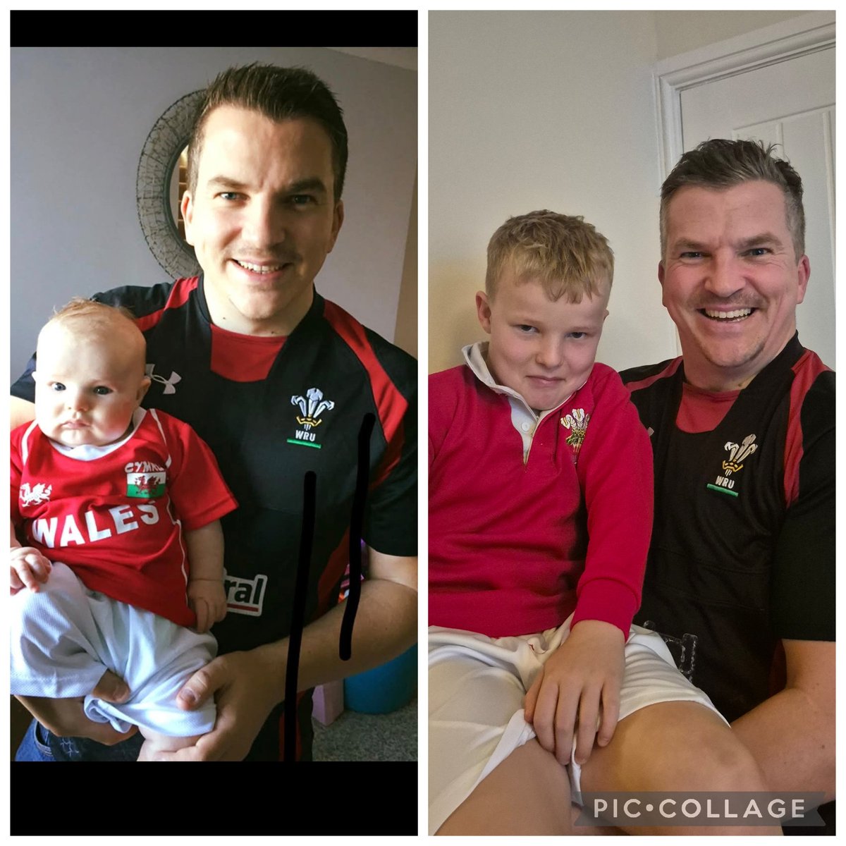 stumpy_juk's tweet image. Me and Stumpy the third ready for the rugby...8 years difference