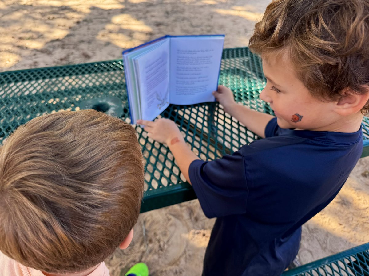 Beautiful day to read at 
recess! 📚 <a href="/HumbleISD_BBE/">Bear Branch Elem</a>