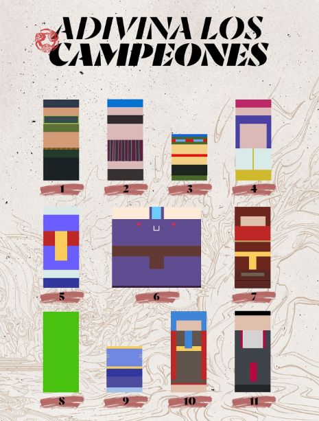 A que no adivinais todos? #LeagueOfLegends 
Yo los pille todos a la primera salvo el 5