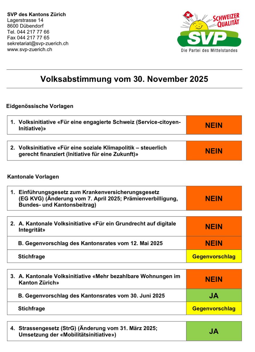 Nur wer stimmt bestimmt! <a href="/SVPch/">SVP Schweiz</a> <a href="/svpzh/">SVP Kanton Zürich</a> <a href="/svpwinterthur/">SVP Winterthur</a> <a href="/svpzh/">SVP Kanton Zürich</a> <a href="/tmweidmann/">Tobias Weidmann</a> <a href="/AnitaBorer/">Anita Borer</a> <a href="/zac1967/">Claudio Zanetti</a> <a href="/MarkusBoeni/">Markus Böni</a> <a href="/kgv_zuerich/">KGV Zürich</a> <a href="/HEVWinterthur/">HEV Winterthur</a> <a href="/ReneTruninger/">René Truninger</a> <a href="/JosefWiederkehr/">Josef Wiederkehr</a>