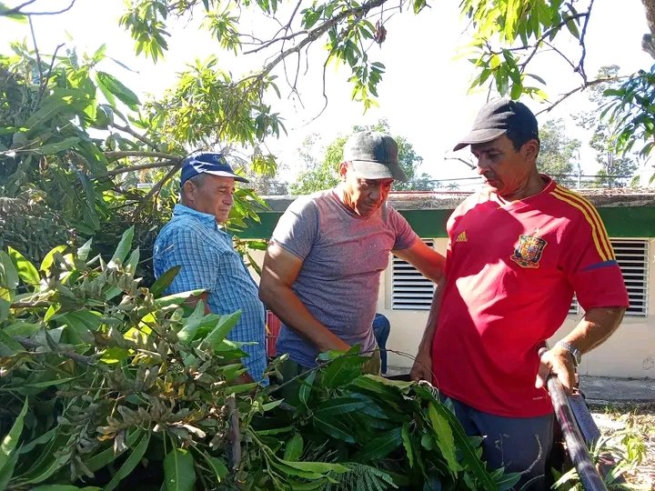 RadioGranma's tweet image. Trabajadores de la delegación territorial del #CITMA  en conjunto con el colectivo del Centro Meteorológico Provincial Granma laboran  en la recuperación y limpieza de las áreas aledañas a la institución. 

ℹ️ Citma Granma 
#TemporadaCiclónica 
#UnidosXCuba