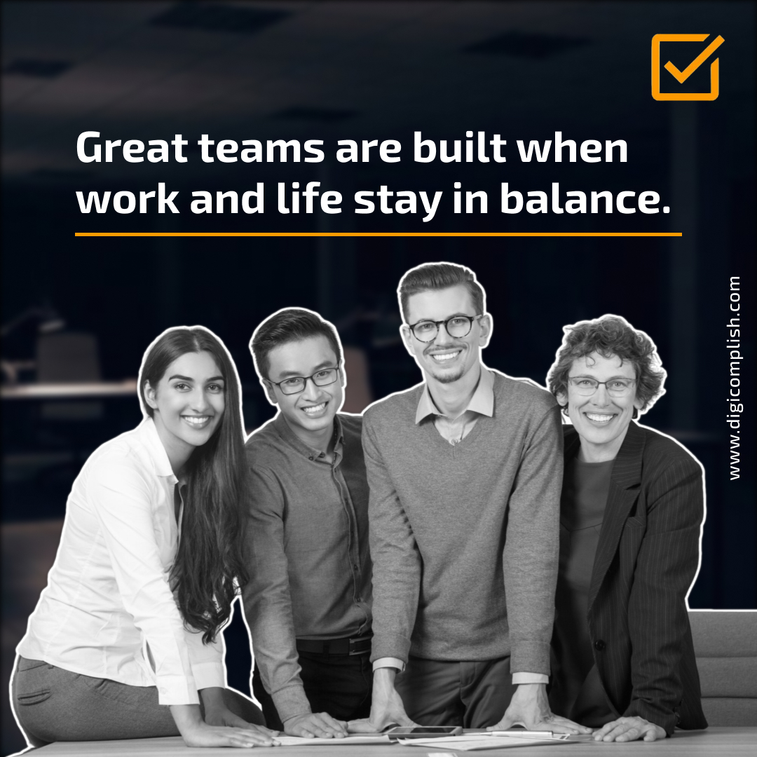 digicomplish's tweet image. Strong teams grow when work and life are in harmony. Focusing on balance helps boost engagement, productivity, and long-term satisfaction.

📩 Learn more: info@digicomplish.com

#WorkLifeBalance #TeamWellbeing #EmployeeEngagement