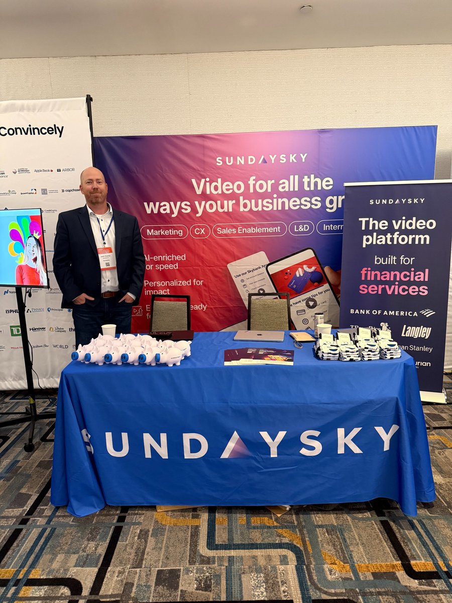 sundaysky's tweet image. ✨ Excited to be here on Day 2 of CMMA!

It’s your last chance to come see us today. Stop by the SundaySky booth and experience personalized video in action.

#CMMA #SundaySky #PersonalizedVideo #CX