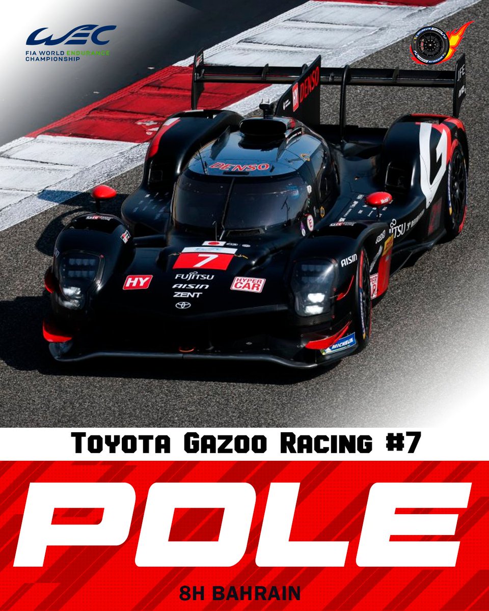 motorsporten_es's tweet image. POLE DEL TOYOTA N7 CON UN APLASTANTE 1-2 EN HYPERCAR!
Lexus domina en GT3 seguido de los Mercedes.
#WEC #Hyperpole #Bahrain