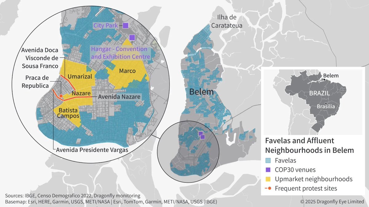 dragonfly_int's tweet image. Stay informed with our latest assessment of Belem&apos;s security landscape ahead of COP30. Explore key insights and guidance here: bit.ly/4qNWM36

#COP30 #Belem #SecurityIntelligence