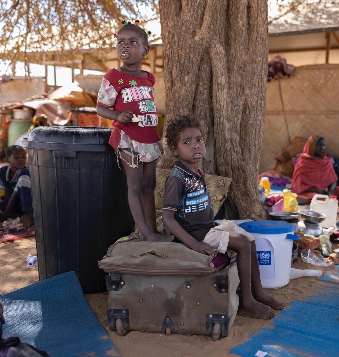 4 miljoner barn i Sudan är akut undernärda. 350 000 barn i Darfur riskerar att dö av svält. I Darfur står över 90 procent av barnen utanför all skolgång, och 90 procent av sjukhusen är stängda eller obrukbara.

Foto: Niclas Hammarström
