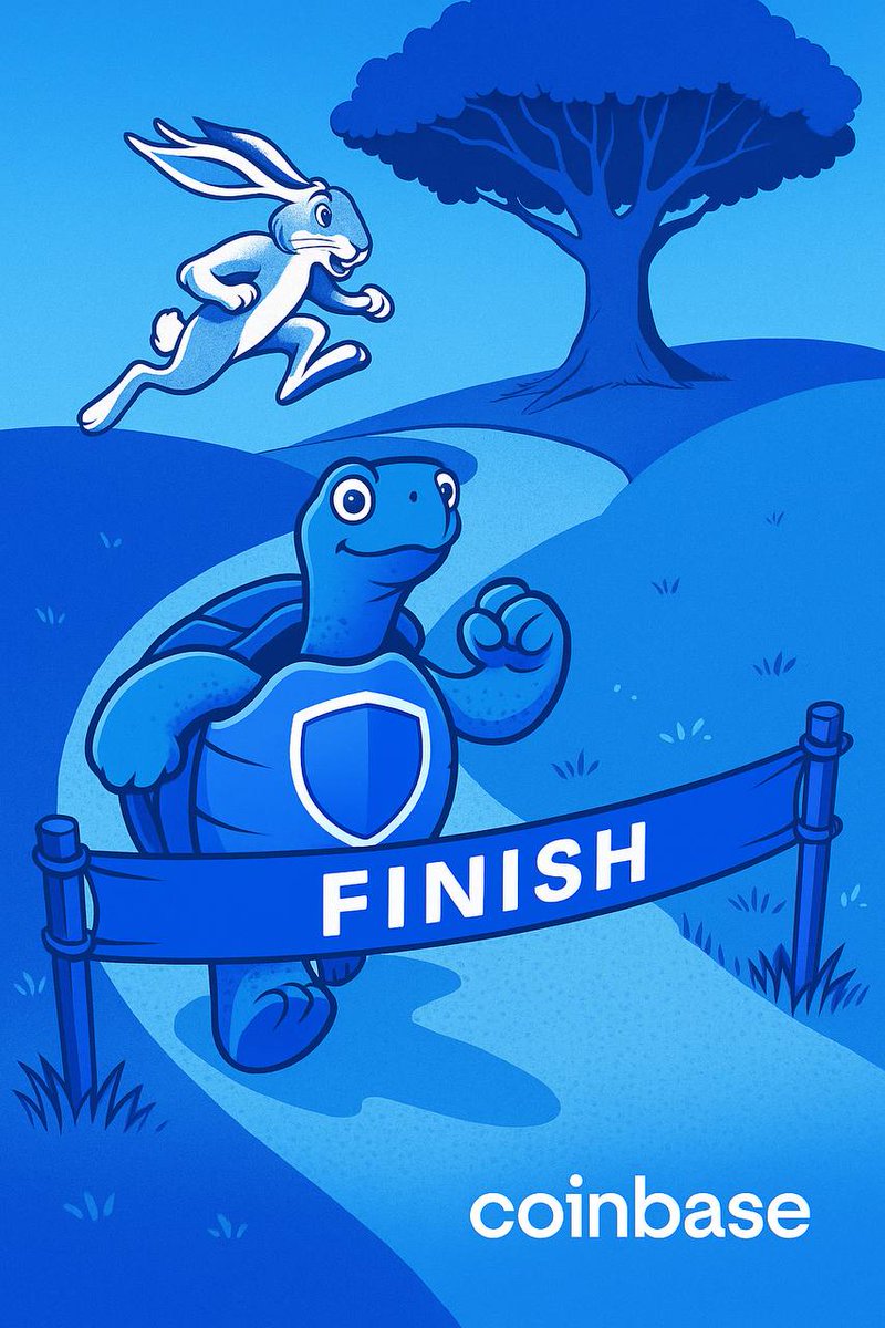 It's not a race to the top. At Shield we are aligned with @Coinbase &amp; in their name on X for millions to see

It's truly just a matter of time