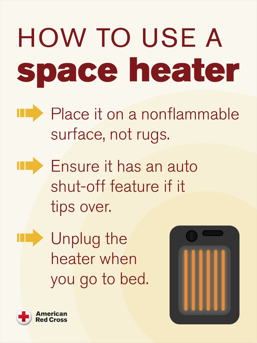 As colder weather moves in, many people are turning their heat back on – and that means an increased risk of home fires. Stay warm, cozy, and safe! Get home heating safety tips here: rdcrss.org/4ovzz4p