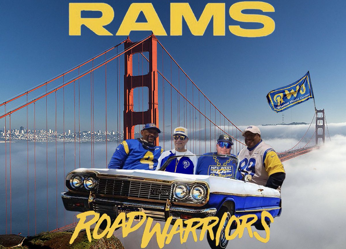 roblespan's tweet photo. RWO Road Warriors Making the Trip To the Bay Area #RWO #RWO4life #RwoStyle #710espn #RamsHouse #NFLNetwork #LATogether ππ βοΈ πΊπ https://t.co/7HAB9BLfPi