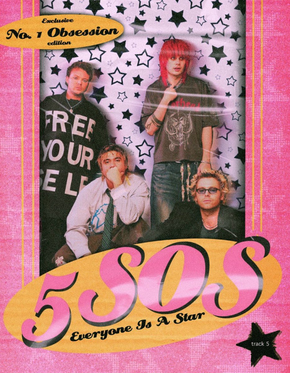 THESTARTlNGLINE's tweet photo. TRACK 5 — No. 1 obsession 

from the upcoming album by @5SOS ⭐ EVERYONE'S A STAR out November 14th! https://t.co/3YNjFxpWIw