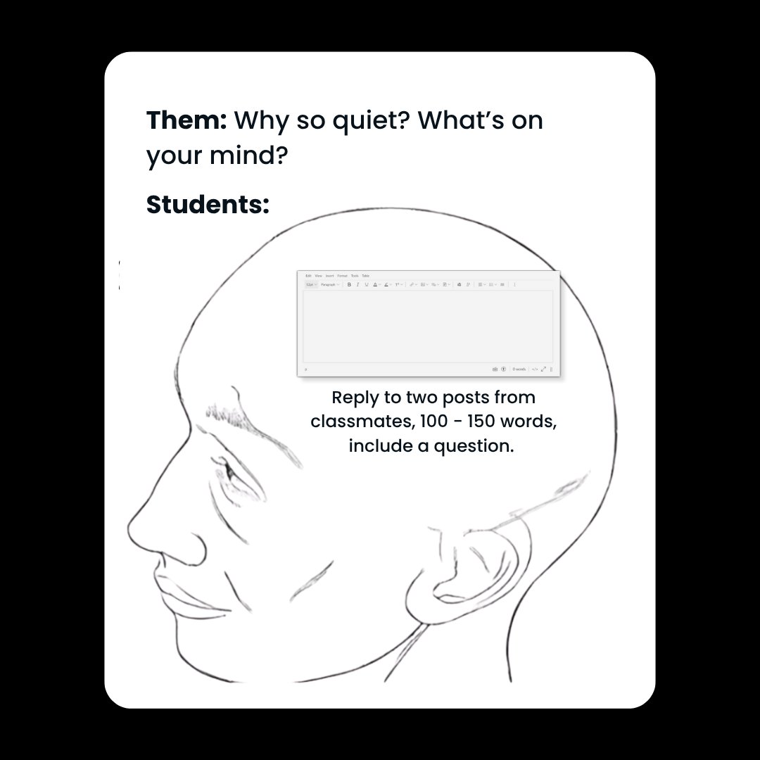 Canvas_by_Inst's tweet image. Our secret superpower? Reading students’ and educators’ minds. 👀
 
#CanvasLMS #StudentLife #K12 #Teachers