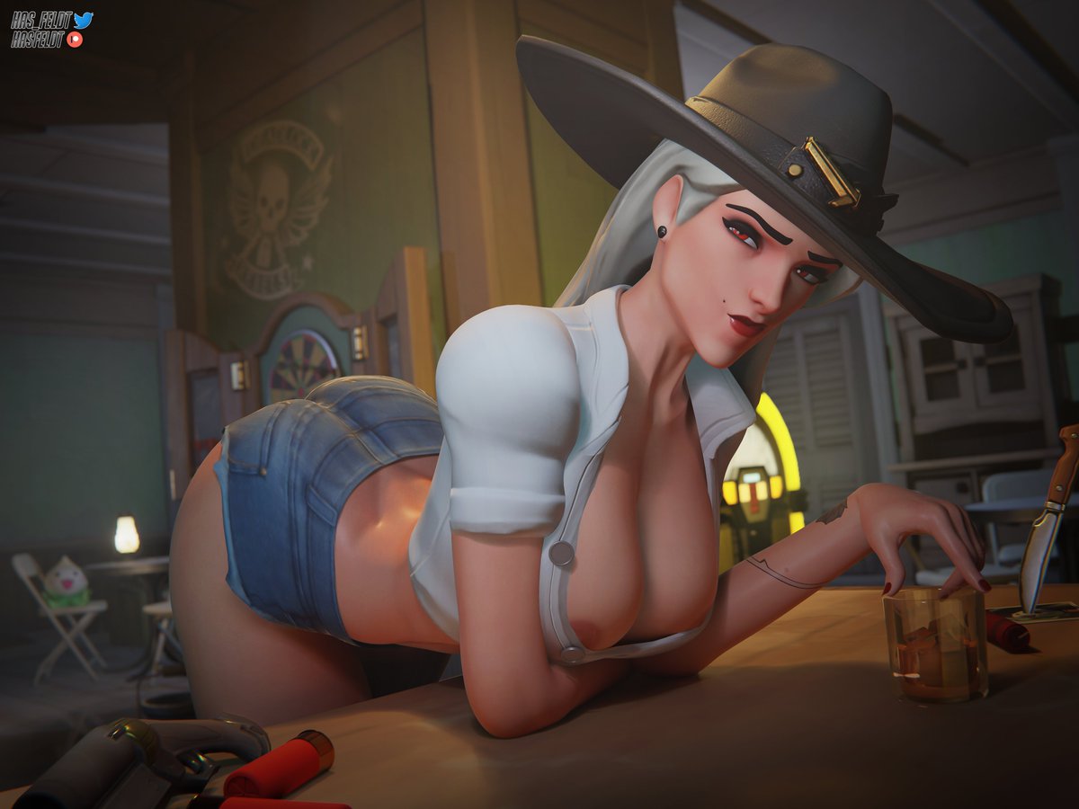 has_feldt's tweet photo. bar activities 

❗More on https://t.co/W2rInNJB5g
❗High-res: https://t.co/VucDIOdi36
#Overwatch #Ashe #rule34 https://t.co/FLx17Hwosm
