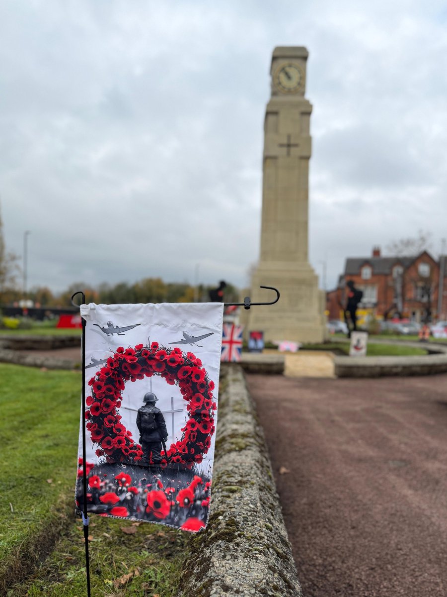 Ahead of Remembrance Sunday, we've been carrying out extra sweeping, leaf clearance and grounds maintenance around cenotaphs, memorial sites &amp; marching routes. We proudly support this work, which continues through Sunday morning to keep these spaces clean, safe and ready.
