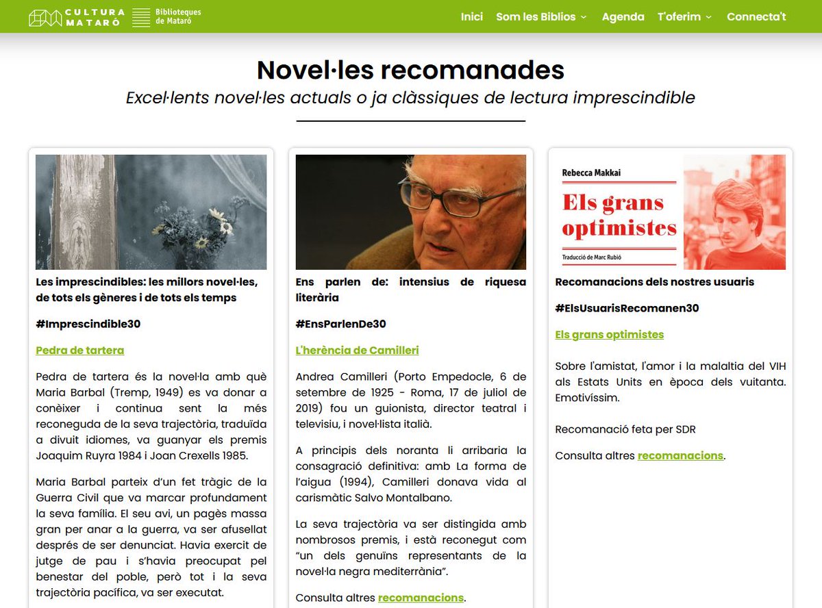 bibliosmataro's tweet image. Consulteu les recomanacions de #bibliosmataró en el nostre apartat de la web 👇
🔗n9.cl/04kh78
#prescripciólectora #novetats #lapompeu #antonicomas #lapopular #Mataró