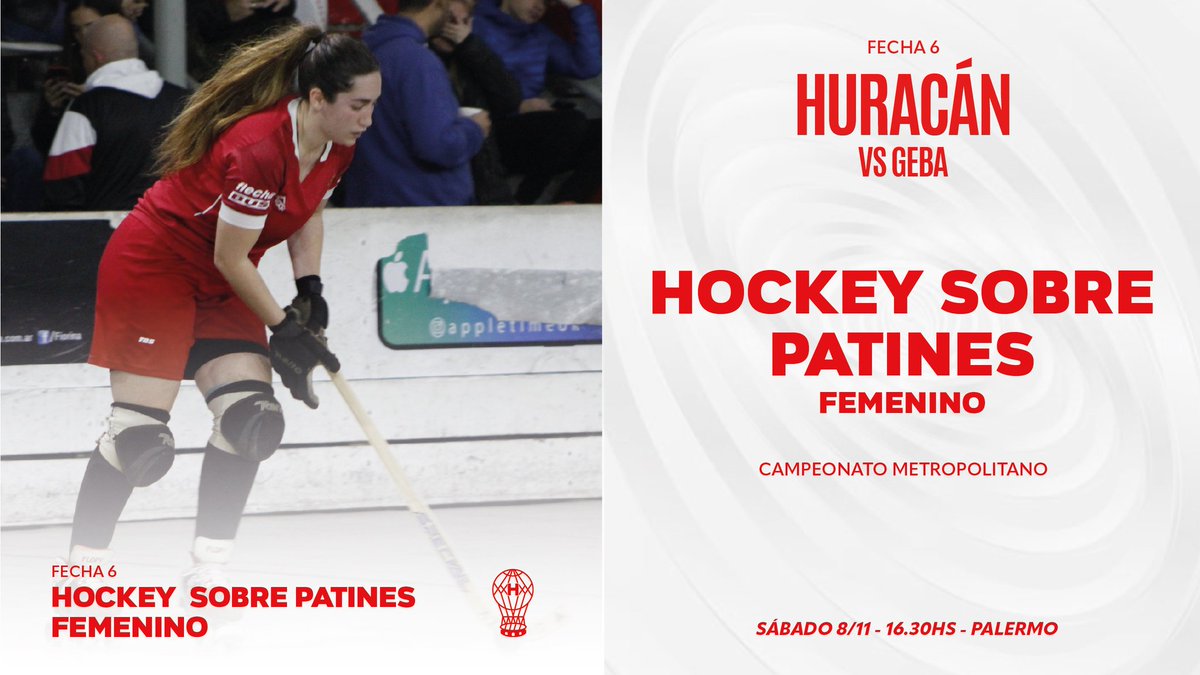 huracandeportes's tweet image. #Huracán 🎈 #HockeySobrePatines

🏑 Este sábado 8/11 la Primera del Femenino del Globo se enfrentará a #GEBA por la #Fecha6 del Torneo Clausura del Campeonato Metropolitano desde las 16:30, en Palermo