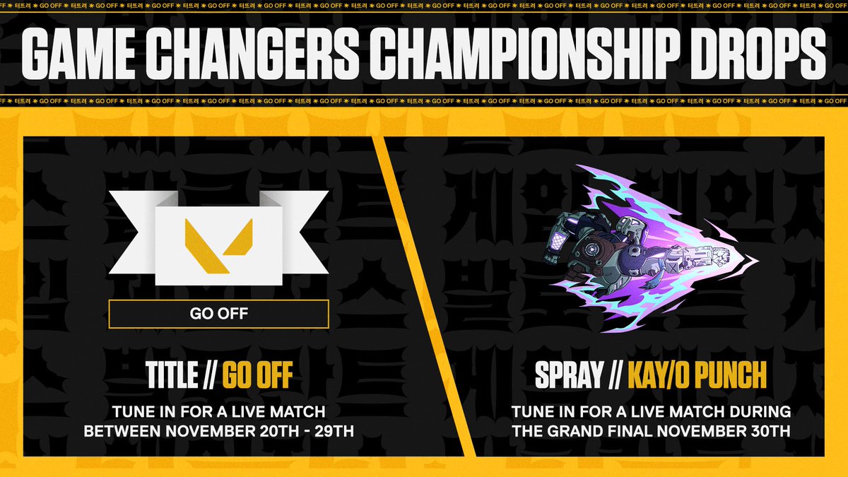 VALORANTLeaksEN's tweet image. #VCTGameChangers Championship Drops // #VALORANT