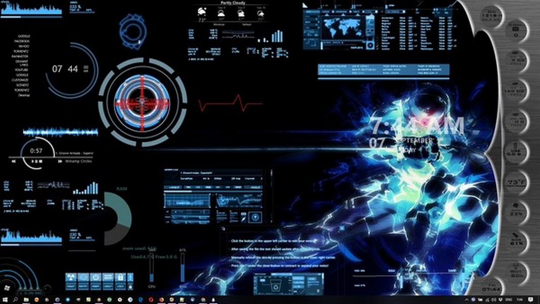 I used to be obsessed with these insane Rainmeter skins