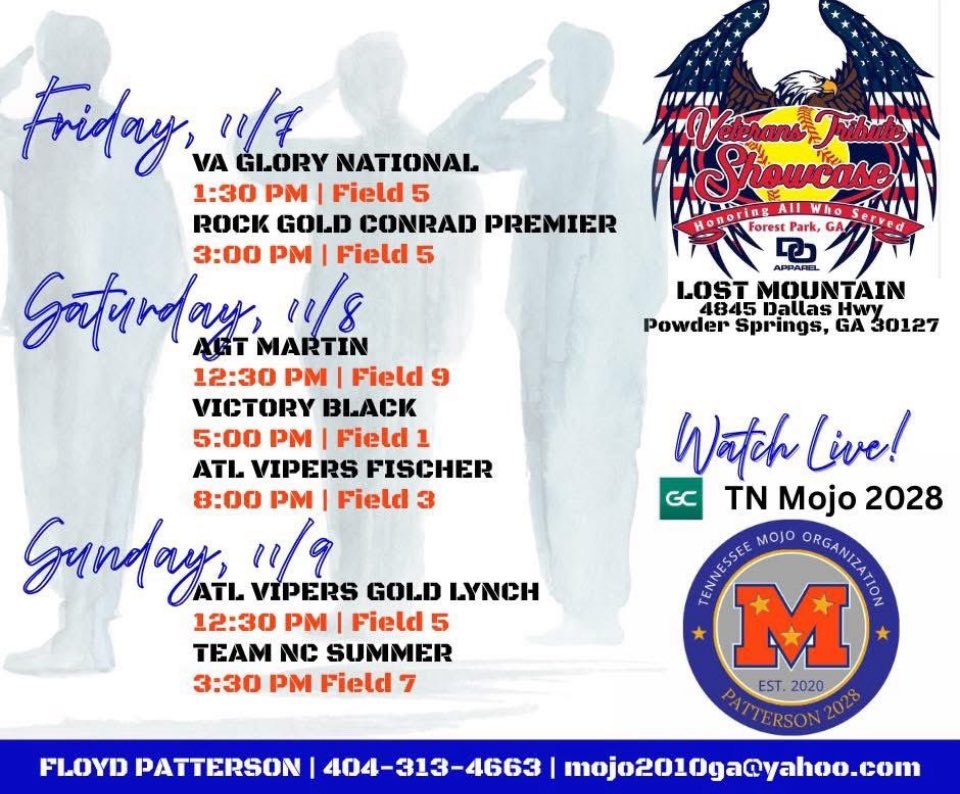 🚨IT’S TIME🚨First tournament of the season. Can’t wait to hit the field with my girls! <a href="/2028MojoFP/">TN Mojo 2028 - Patterson</a>