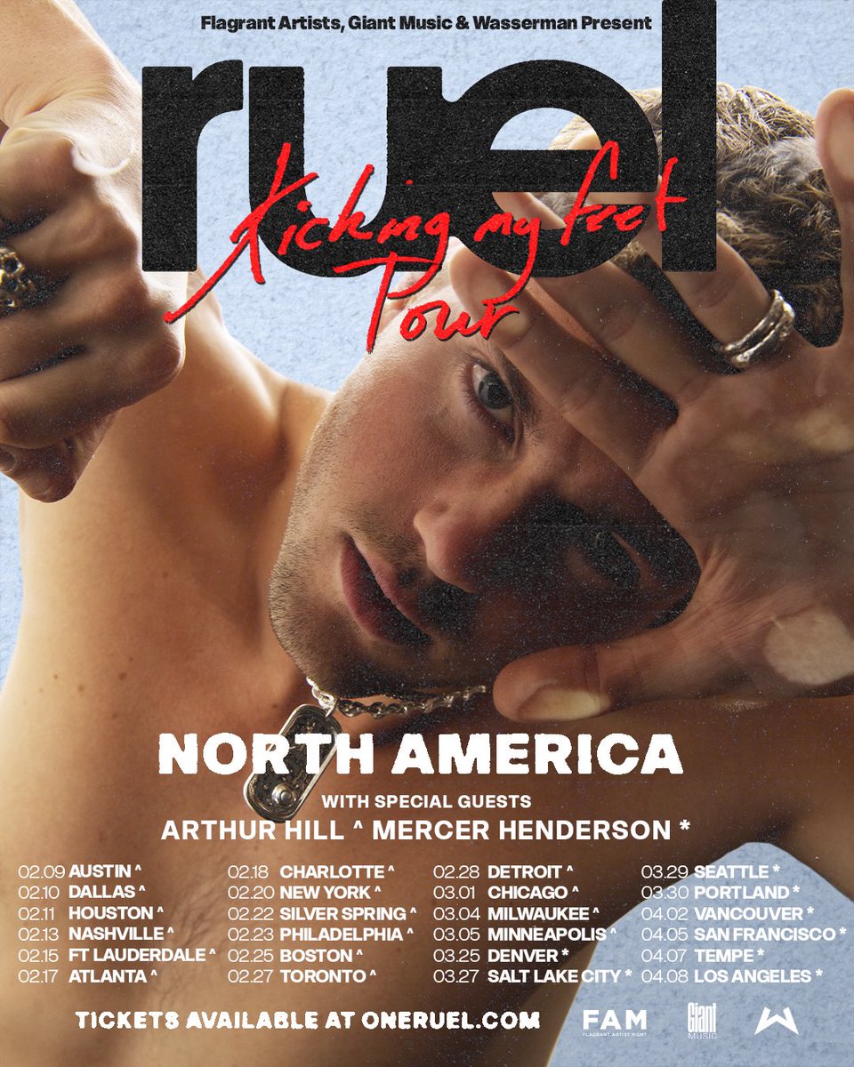 merica and canada u got first dibbs on the KICKING MY FEET world tour babyyy!! ive been dying to play these new songs live for the first time and i cannot wait to see all ur beautiful faces again and see some new ones too! kick on over to arep.co/p/kmftour for presale