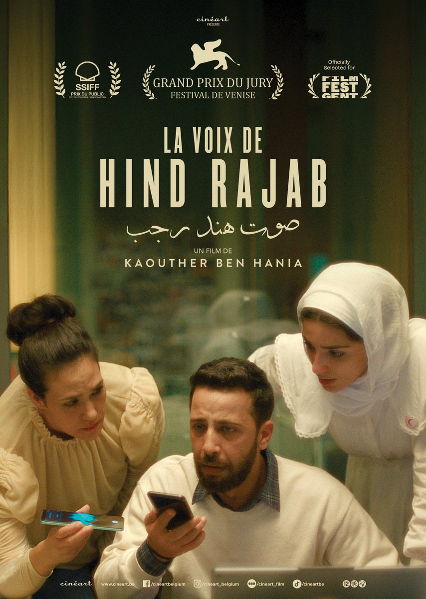 🎬 Folks in #Brussels: Join us for a special screening of The Voice of Hind Rajab, followed by a discussion with <a href="/amnestybe/">Amnesty Belgique FR ✊</a>, <a href="/fidh_fr/">FIDH</a>, <a href="/hrw/">Human Rights Watch</a>, <a href="/cncd111111/">CNCD-11.11.11</a> &amp; <a href="/JURDIasso/">Juristes pour le respect du droit international</a>

📅 19 Nov | 🕕 18h45
📍 Cinema Palace

Info &amp; tickets: cinema-palace.be/en/events/spec…

#TheVoiceOfHindRajab