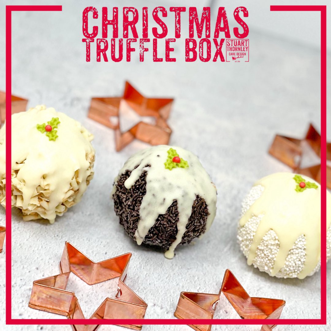 STCakeDesign's tweet image. Christmas Cake Truffles are here! ✨🎄
Deliciously rich, perfectly giftable, and full of festive flavour. 🎁
Order now, or pre-order for Christmas to make sure you don’t miss out! 🍰

Head here for more info &amp;amp; ordering 👉 stuartthornleycakedesign.co.uk/onlinestore