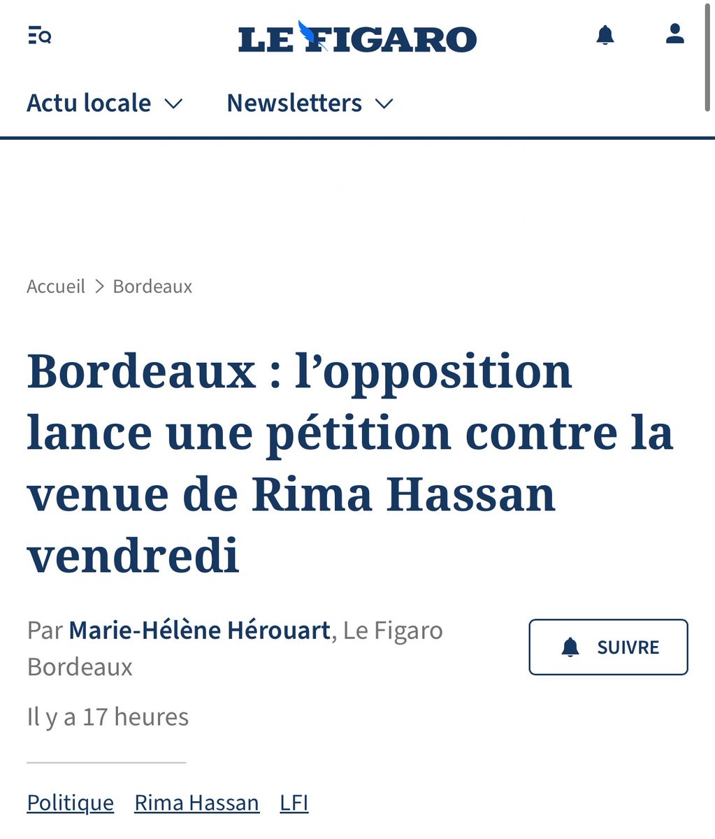 L’opposition (ici la droite et les 2 lobbies pro israéliens que sont la LICRA et le CRIF) a recours à des tentatives de #censure parce que ma conférence de ce soir affiche complet et qu’ils ont un peu de mal à le digérer. À ce soir Bordeaux (la conf est maintenue 💅)