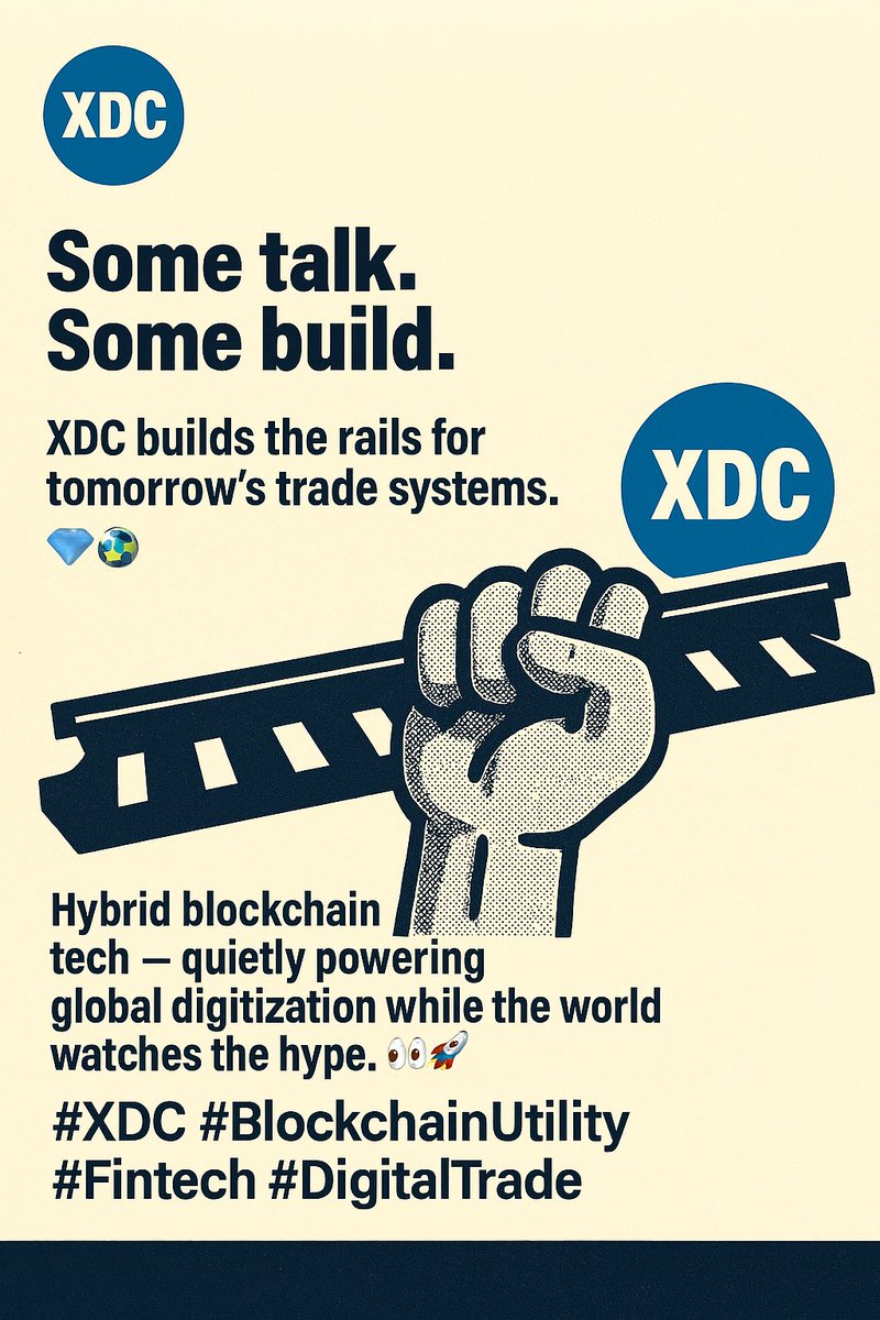 MeiLin071's tweet image. $XDC isn’t chasing attention.

It’s laying rails for global finance. 🌍💠

Hybrid chain tech → real adoption, real utility.

Builders know. Others will learn. 👀🚀

#BlockchainUtility #XDC #Fintech @XDCNetwork #Web3 #BTC #ETH #XRP #EşSan #StockMarket #WONDERING #etiboykot