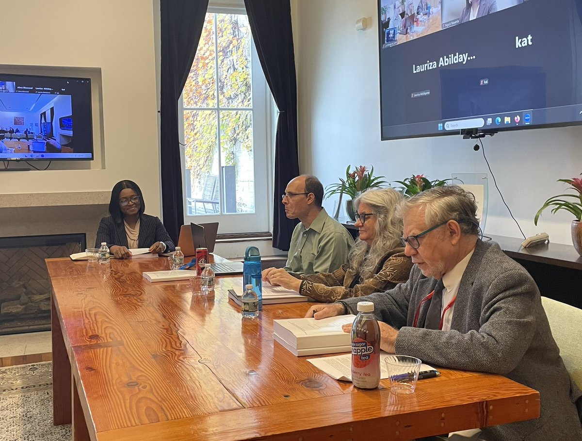 This morning at the <a href="/JSDNYU/">jsdnyulaw</a> Forum <a href="/nyulaw/">NYU Law</a> <a href="/ngozi_nwanta/">Ngozi Nwanta</a> is defending her dissertation, titled: “Reimagining Credit Access: Institutions, Law, and Policy in the Pursuit of Financial Inclusion” w Prof K Davis, J Weiler M Ohlrogge, K Strandburg. Good luck!!! 
law.nyu.edu/llmjsd/jsdprog…