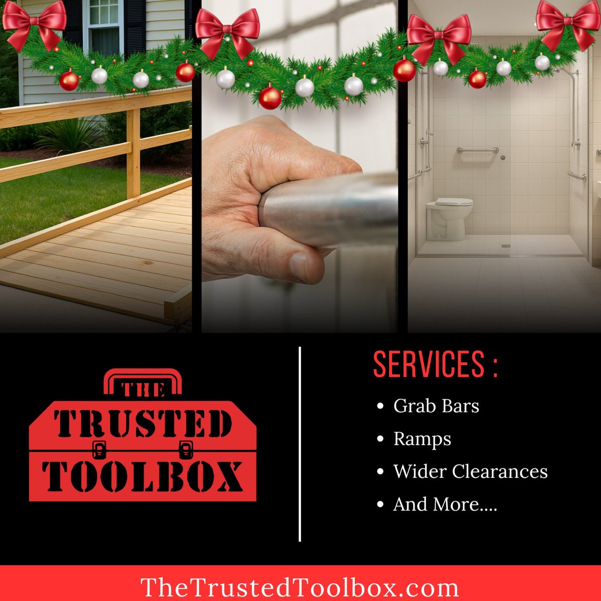 TrustedToolbox's tweet image. Make Your Home More Accessible and Safer for the Holidays!

Whether you are planning ahead or adapting to new mobility needs, simple updates can make a big difference.