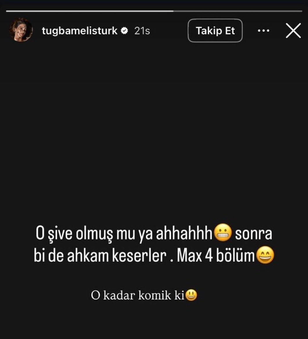 melis hanım sizdeki öngörü de masallah kimse de yok.. dalga gectiginiz dizi 4 yıllık kızılcık serbetinin saltanatını bitirdi ahahaha