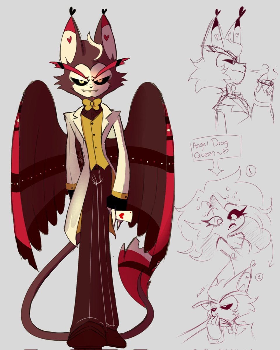 mystery_pato's tweet image. #HazbinHotelFanart
#husk
#huskerdust 
My version of Husk being an overlord✨