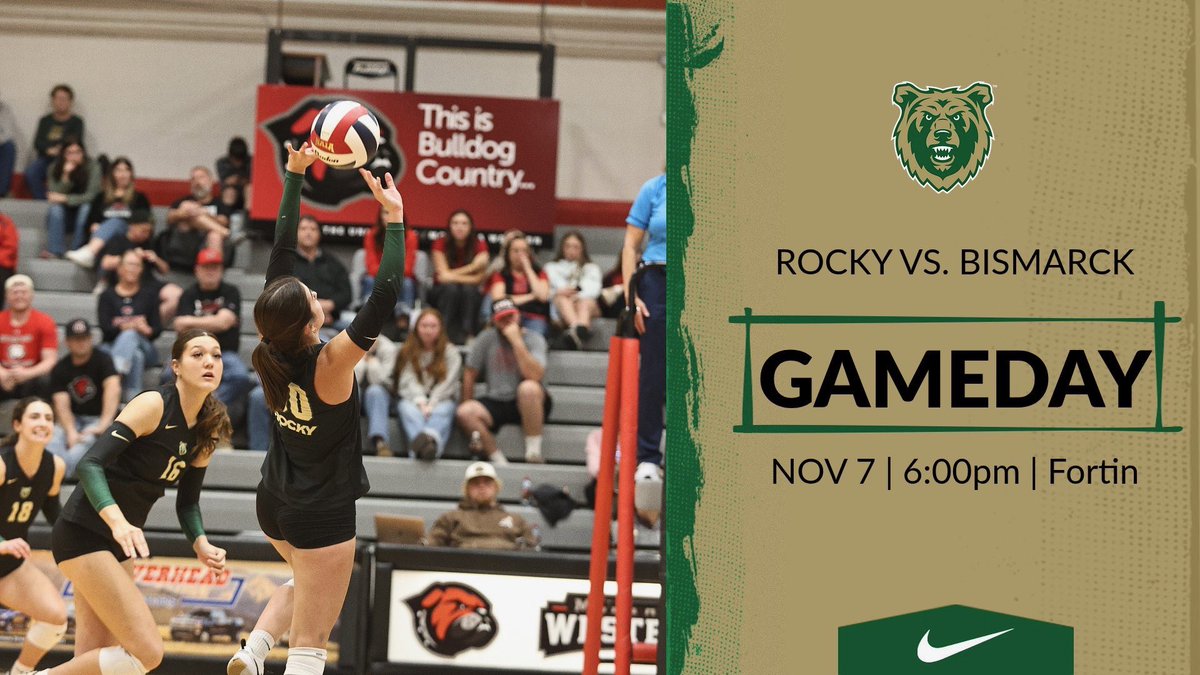 GAMEDAY!!! 

The Bears will take on the Marlins of Bismarck State College! 

First serve at 6:00pm!

Come out and support! 

#gobears #clawsup