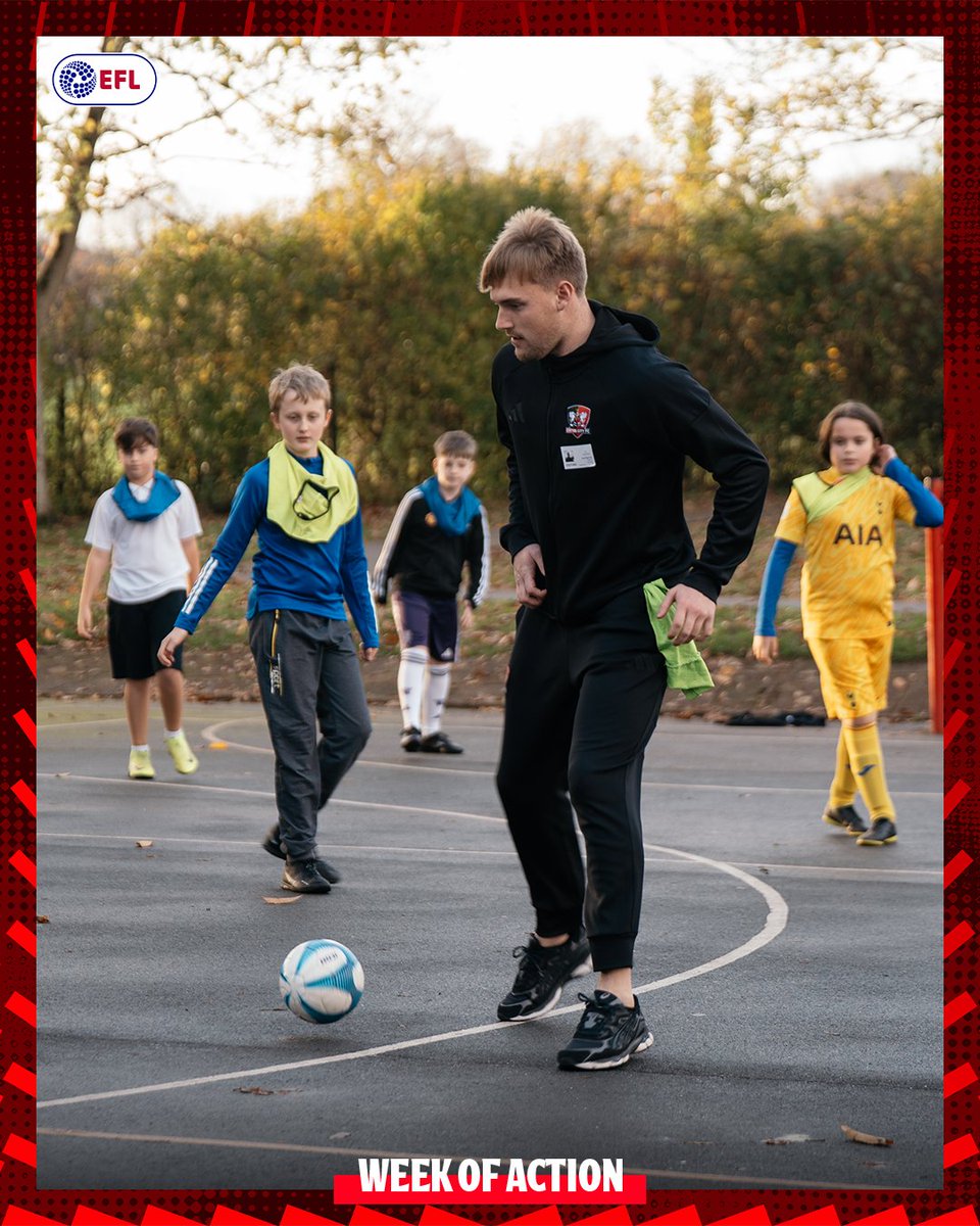 OfficialECFC's tweet image. 📸 @JackBycroft and @JackAitchison7 were special guests at the After School Football Club at @StokeFed as part of @EFL #WeekOfAction 👏

#ECFC #SemperFidelis