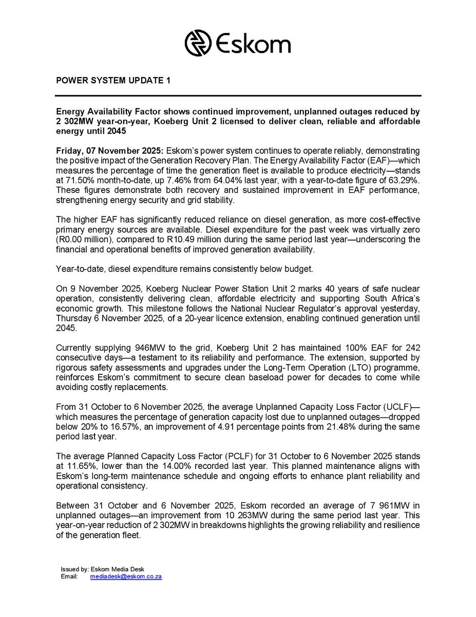 Eskom Hld SOC Ltd tweet media