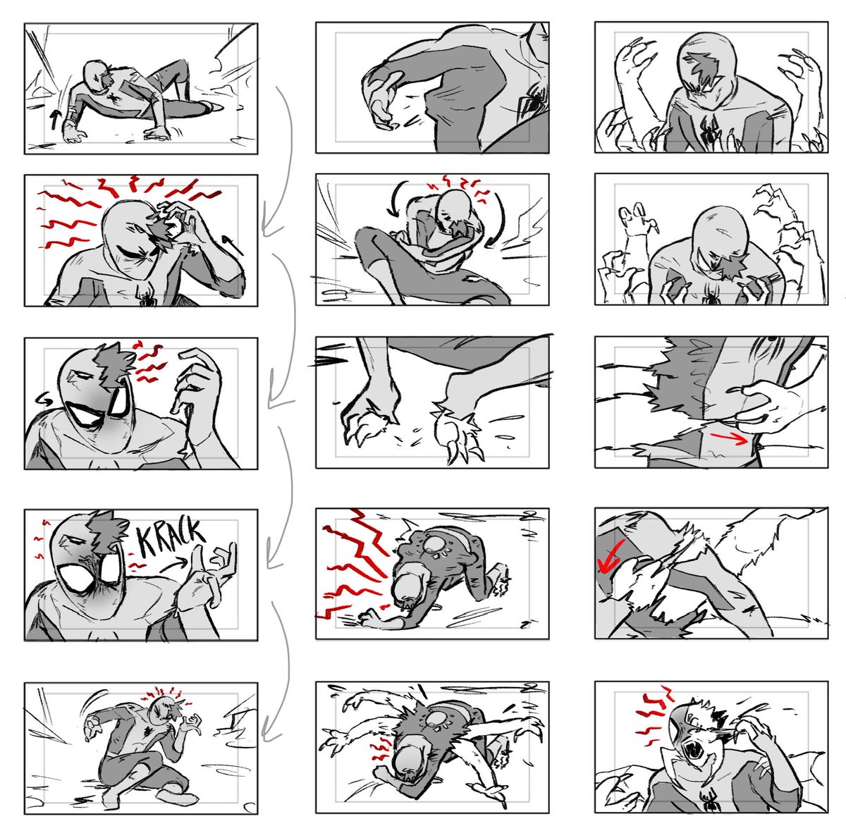 Wish I could’ve gone more into detail and made an actual comic of this, but here’s my finished assignment for my dynamic fig class!