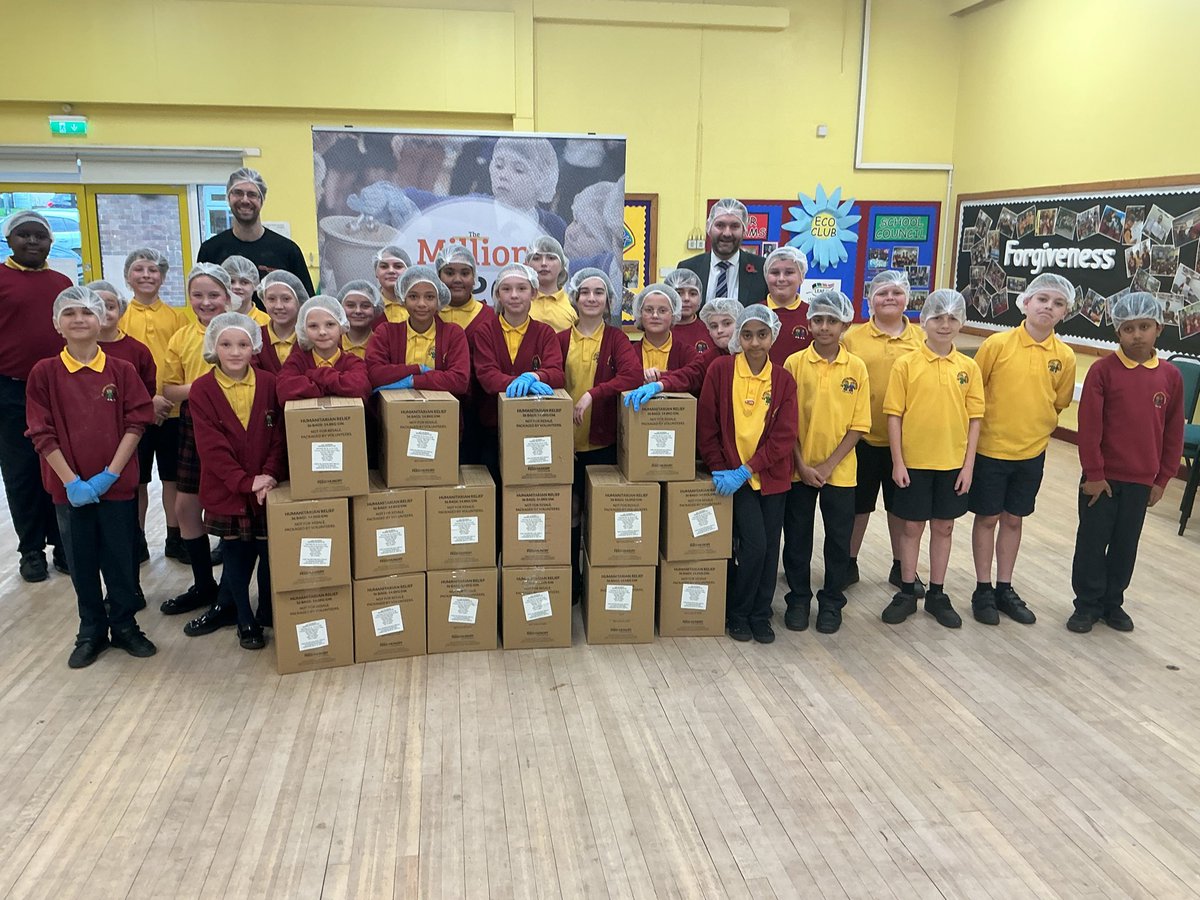 An amazing end to our #ServiceTeamDay2025. <a href="/StJamesYear6/">Chorley St James Year 6</a> and <a href="/StJamesYear5/">Chorley St James Year 5</a> packed an incredible 3,456 meals for children in Zimbabwe with <a href="/feedthehungryuk/">Feed The Hungry UK</a> <a href="/UKinZimbabwe/">UKinZimbabwe 🇬🇧 🇿🇼</a> <a href="/BDBofE/">Blackburn Diocesan Board of Education</a>