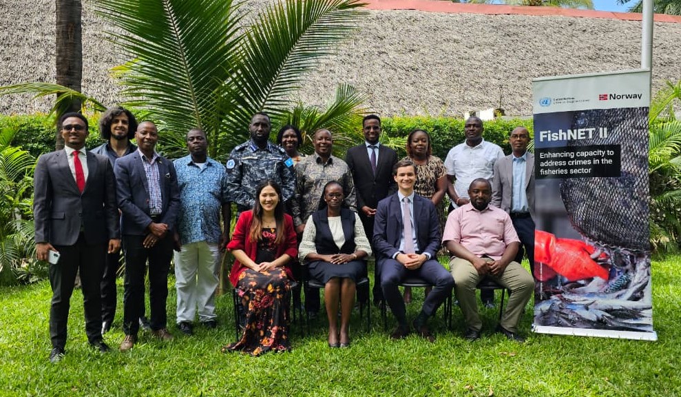 UNODCEastAfrica's tweet photo. Through @UNODC_MCP and @UNODC_ENV, and the Norway🇳🇴-funded project FishNET II, Kenya 🇰🇪, Somalia 🇸🇴 and Tanzania 🇹🇿, come together to advance jointly coordinated and targeted responses to crimes in the fisheries sector. 

#SDG14 #SDG16 #SDG17 #endENVcrime https://t.co/4YjhUQjiyC