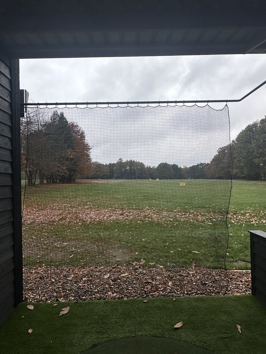 Big hitter net for the 350 yard gang installed in bay 9 today 😀