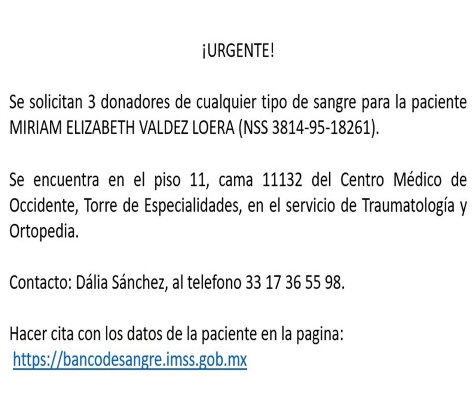 NARIZROJAAC's tweet image. Urgente #Guadalajara 🩸