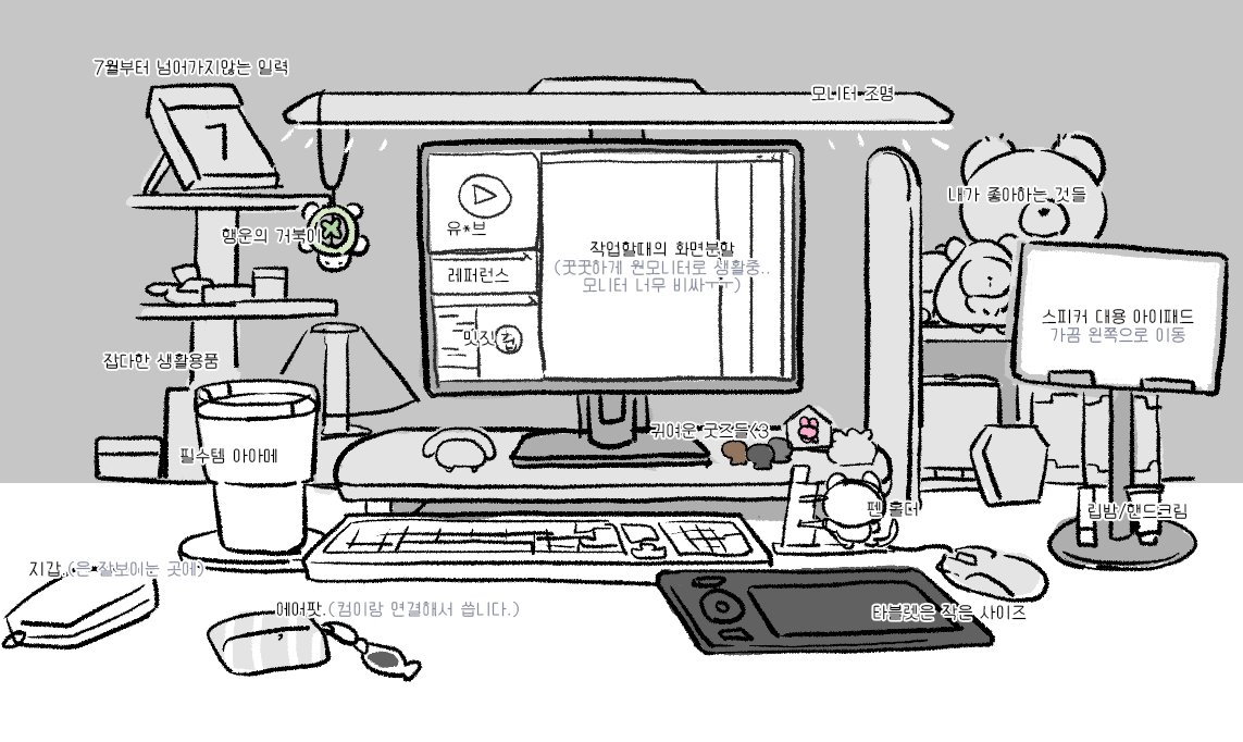재밋어보여서.. 작업 책상🖥️