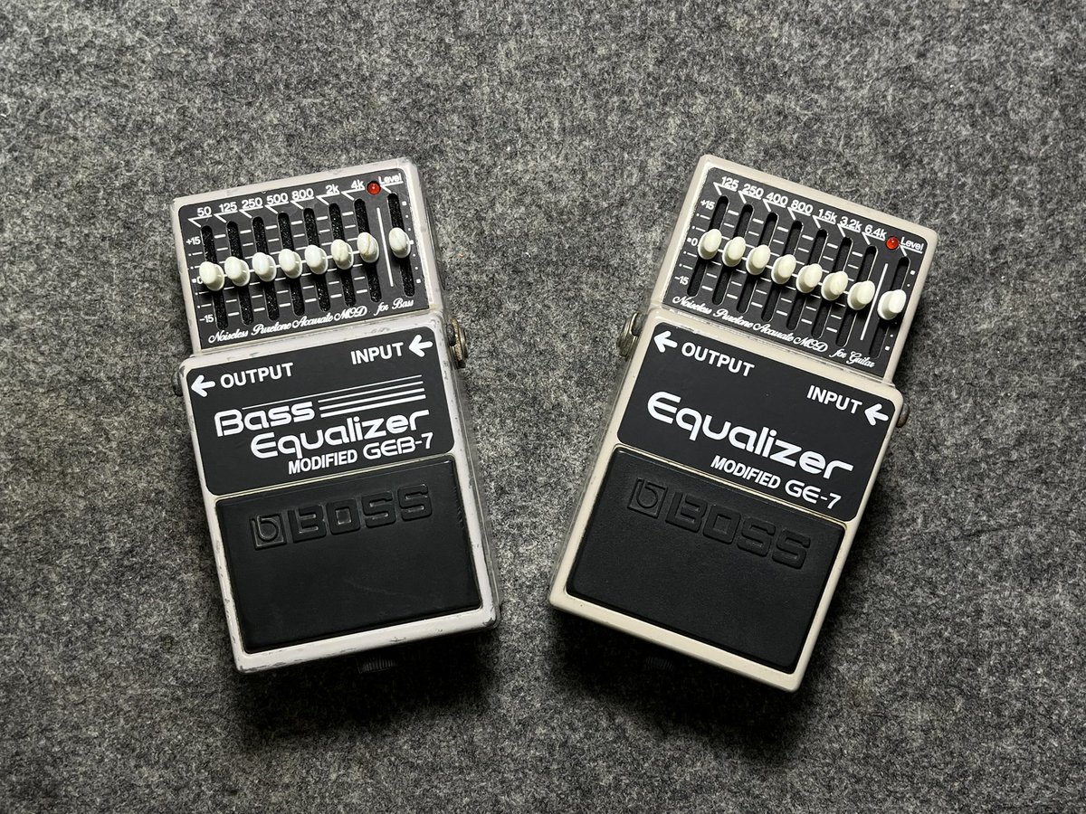 TOR85327's tweet photo. BOSSグライコのMODをブラッシュアップ
定数変更で、バッファードバイパスながら繋いでない時との音質変化がわからないほどにナチュラルかつローノイズ化、周波数設定とQを効果的で扱い易く変更
バッファーとしても、ブースターとしても優秀
近年物の表面実装基板でなければ、GE-7でもGEB-7でも改造可能 https://t.co/um0GLqjUoM