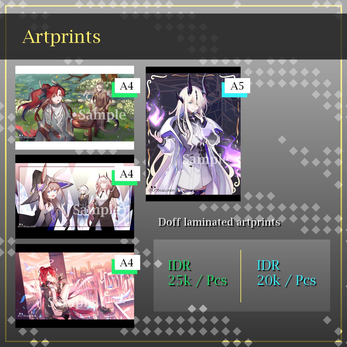 crystallution's tweet photo. Here's my CF 21 catalogue, see you there!

Booth : MFP &amp; Crystal (G-10B)
Fandom : Arknights
Date : 2nd day only (16th November 2025)
OTS only!

#comifuro21 #comifuro21catalogue #CF21 #cf21catalogue #CFXXI https://t.co/3LBmHHuvIG